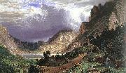 Albert Bierstadt Storm in the Rocky Mountains, Mt Rosalie Sweden oil painting reproduction